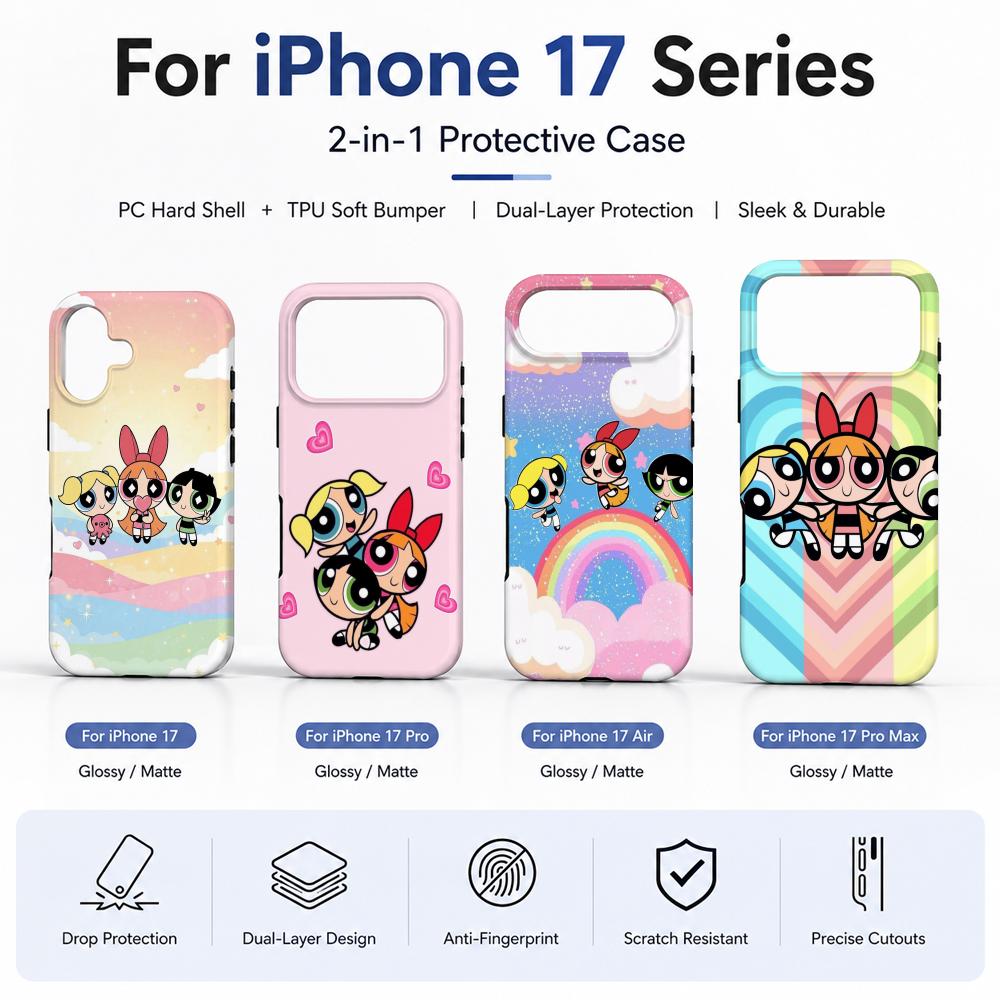 Phone Case Anime - Anime P-Powerpuff Girls Phone Case Film
