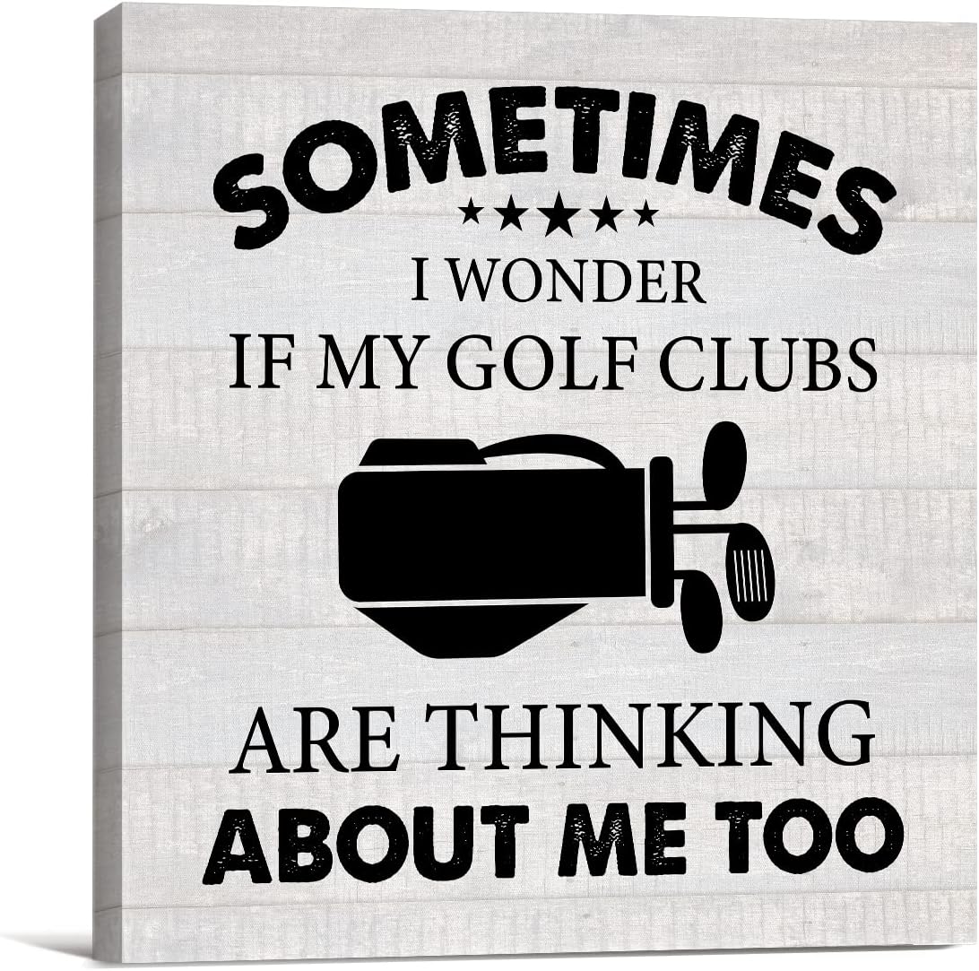 Art Print Framed - Sometimes I Wonder If My Golf