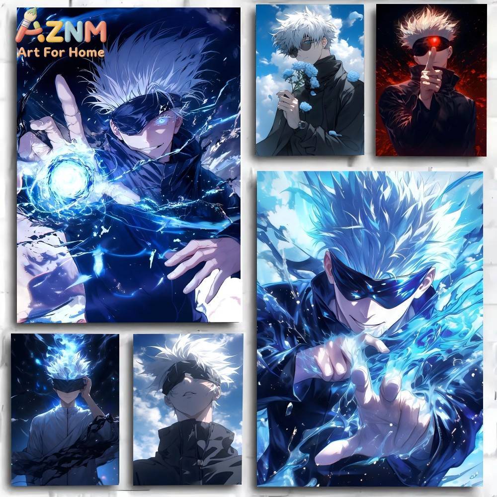 Anime Merchandise Posters - AZNM Jujutsu Kaisen Gojo Satoru Unframed