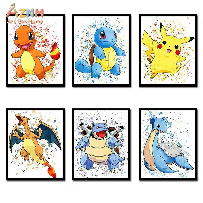 Anime Merchandise Posters - 1PC ，Anime Pokemon Canvas Painting Bulbasaur