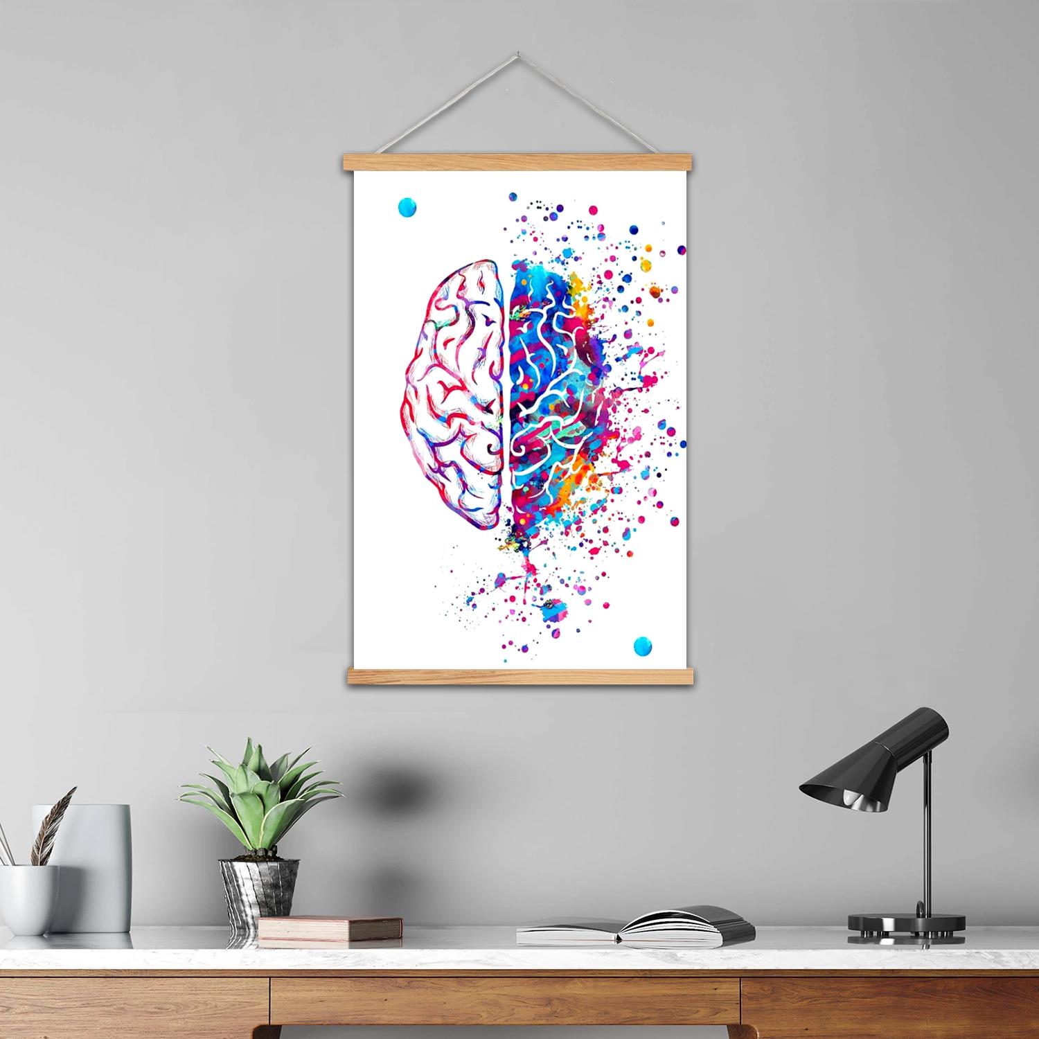 brain Framed Wall Painting Can - Art Print Framed recension och pris