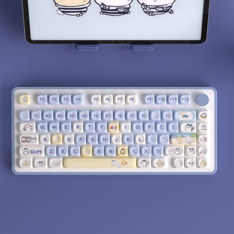Kawaii Cute Chiikawa Themed MO - Keycap Artisan Anime recension och pris