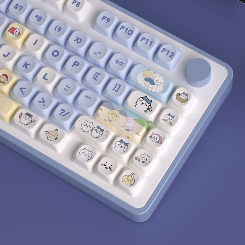 Kawaii Cute Chiikawa Themed MO - Keycap Artisan Anime recension och pris