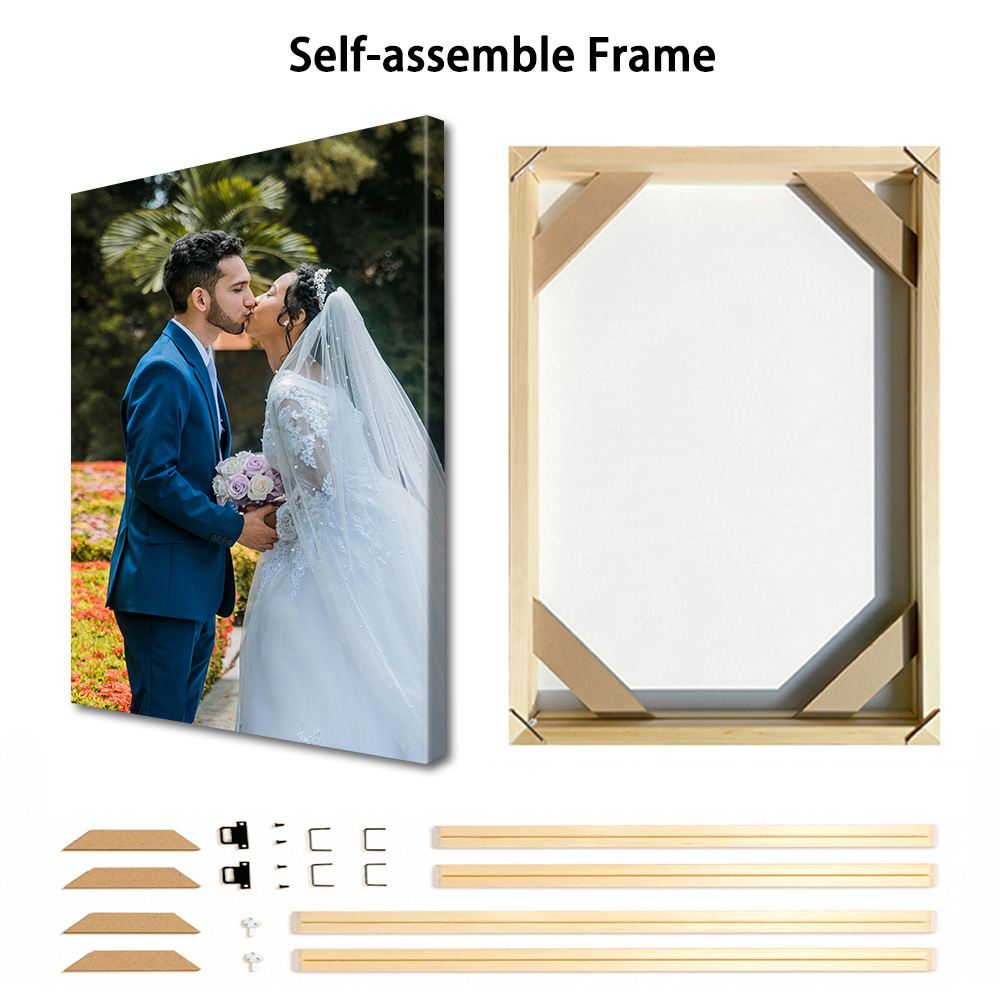1 Pc Customized Photos on Canv - Art Print Framed recension och pris