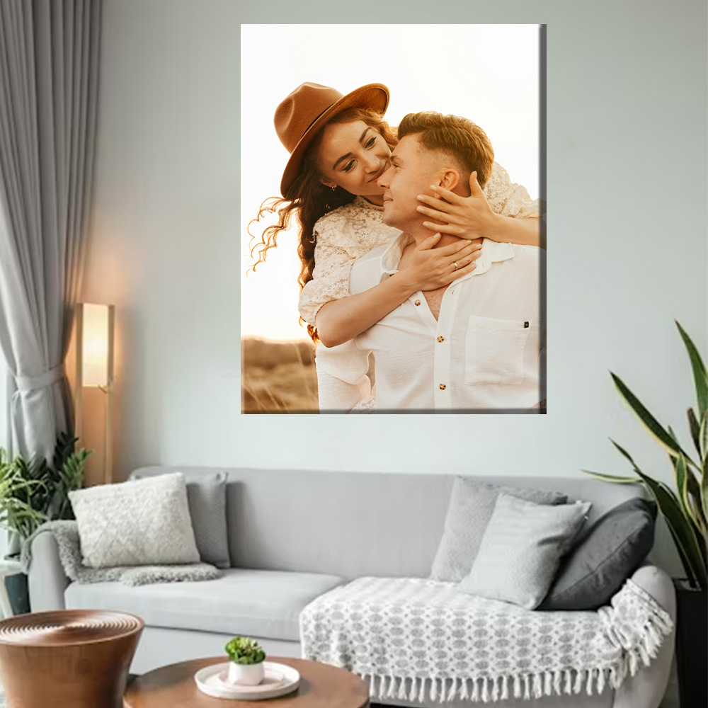 1 Pc Customized Photos on Canv - Art Print Framed recension och pris