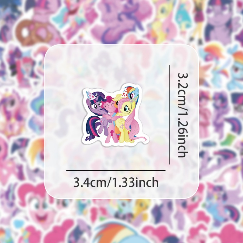 100pcs Cartoon My Little Ponys - Original Anime Merchandise recension och pris