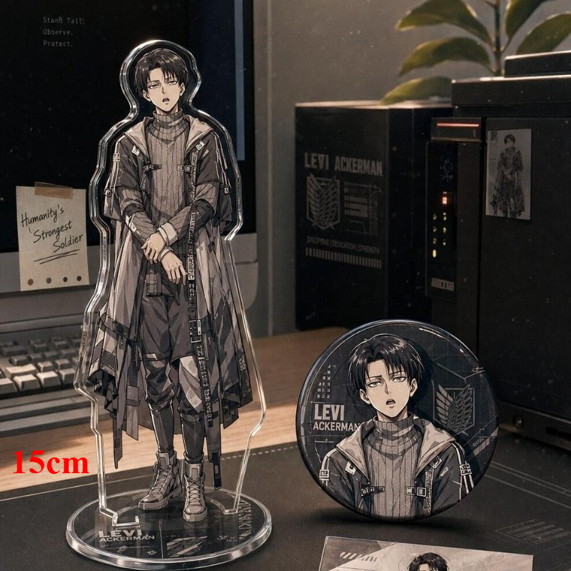 Levi Ackerman Acrylic Stand Fi - Windbreaker Anime Merchandise recension och pris