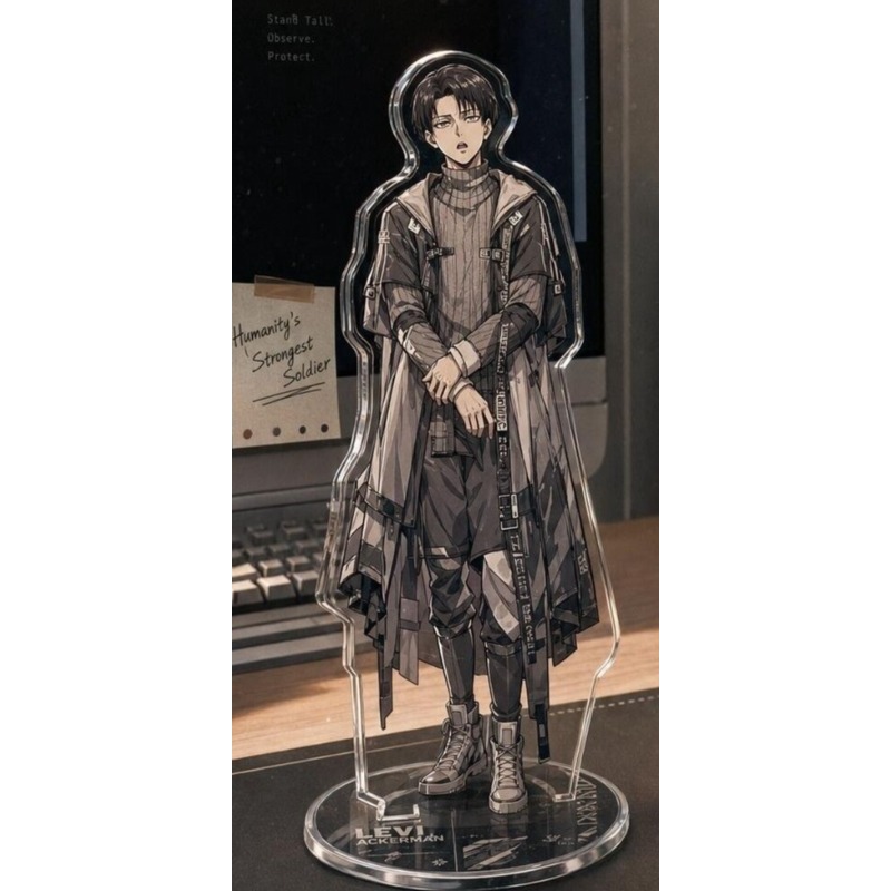 Levi Ackerman Acrylic Stand Fi - Windbreaker Anime Merchandise recension och pris