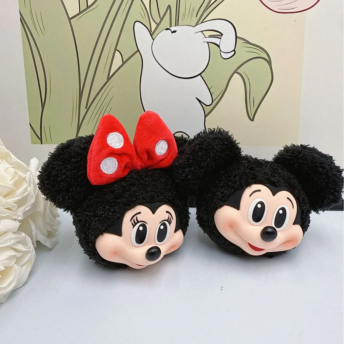 Mickey Minnie Plush Doll Keych - Anime Merchandise Keychain recension och pris