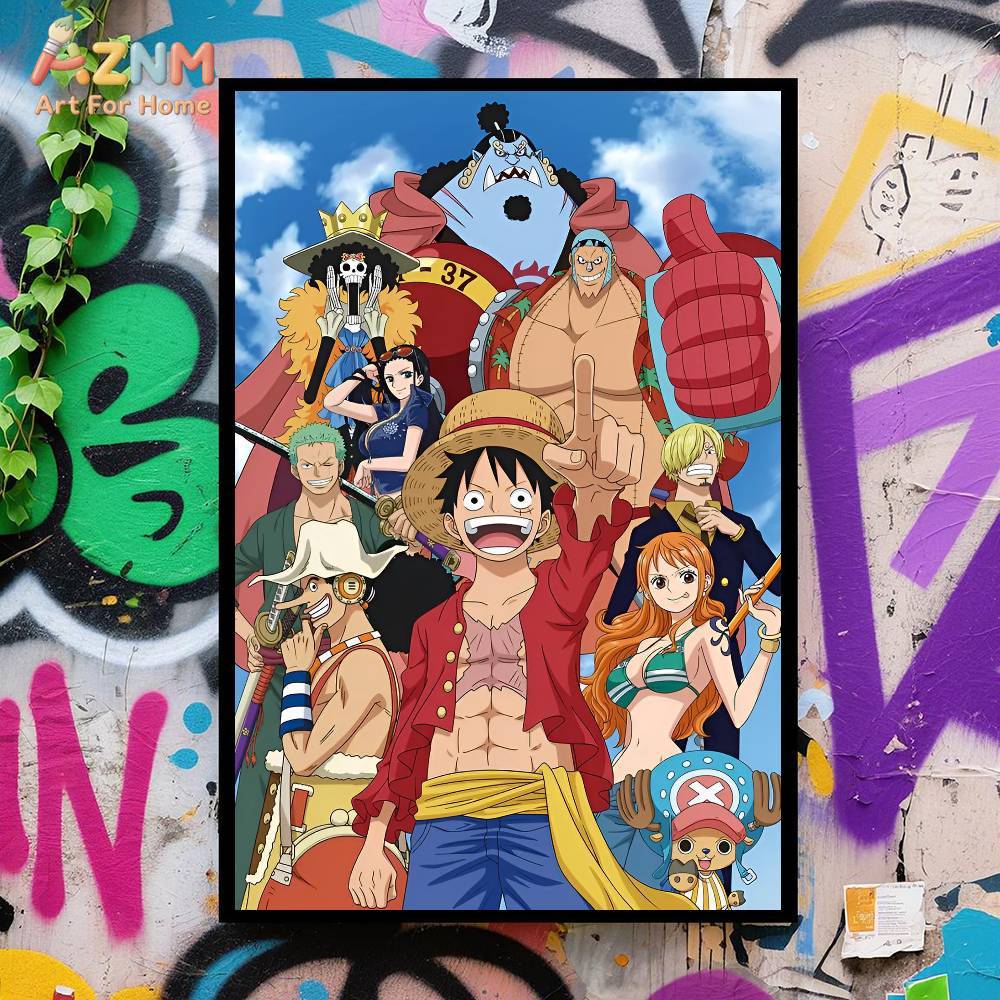 AZNM One Piece Unframed Canvas - Anime Merchandise Posters recension och pris