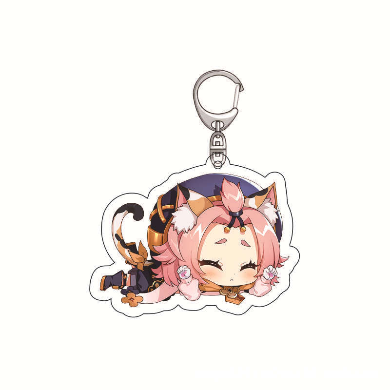 Genshin Impact Acrylic Keychai - Anime Merchandise Keychain recension och pris