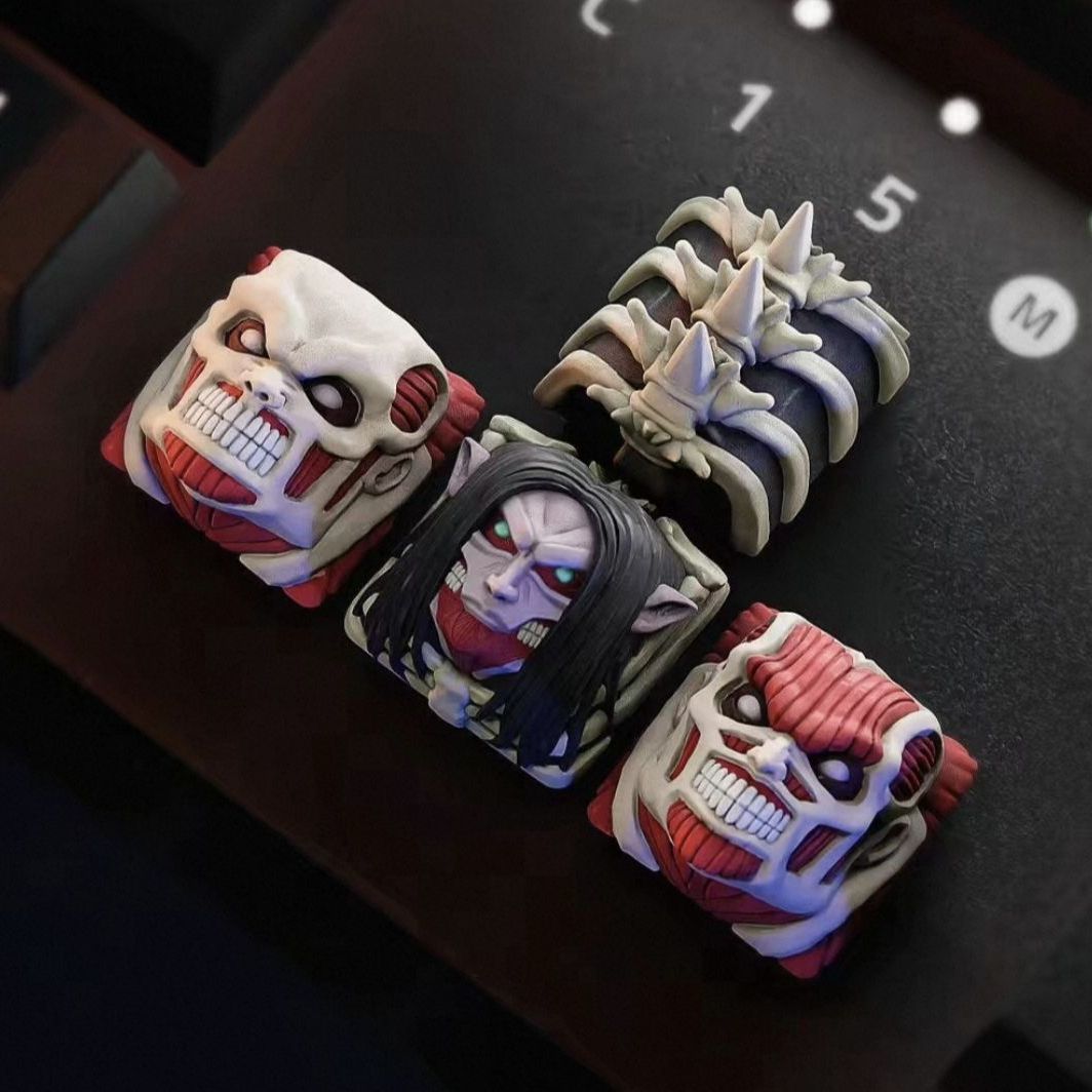 NEW Attack on Titan Co branded - Keycap Artisan Anime recension och pris