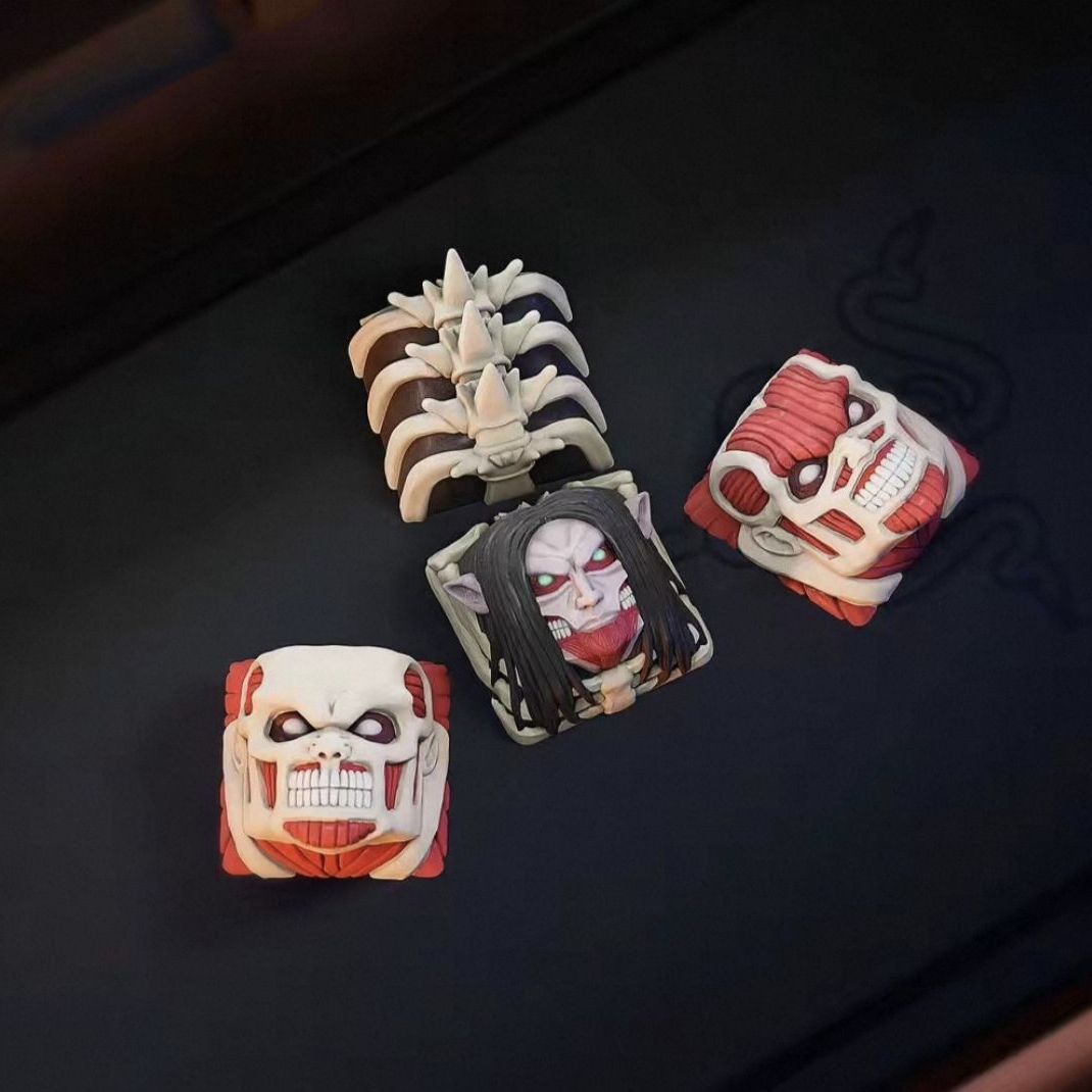 NEW Attack on Titan Co branded - Keycap Artisan Anime recension och pris