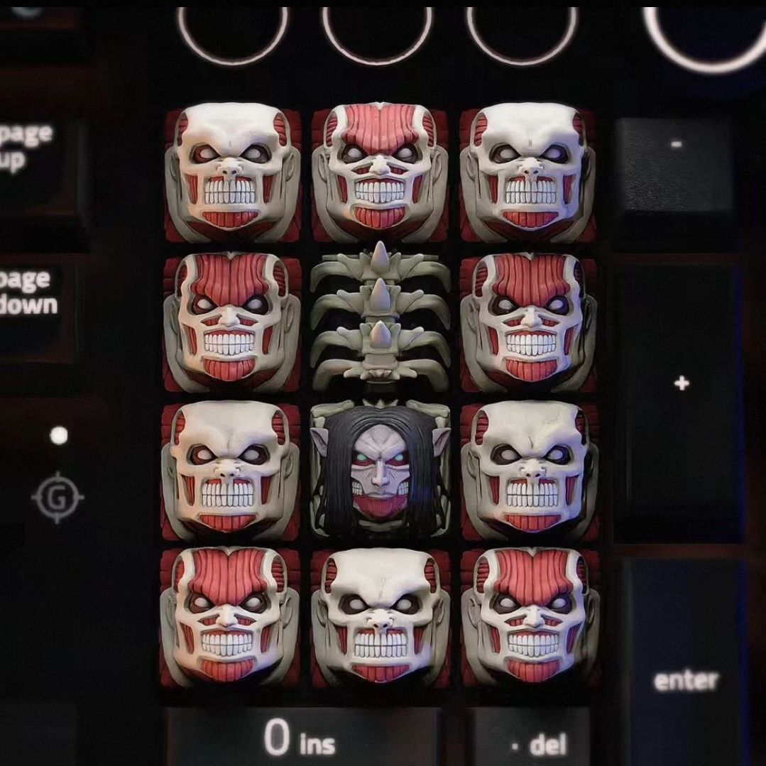 NEW Attack on Titan Co branded - Keycap Artisan Anime recension och pris