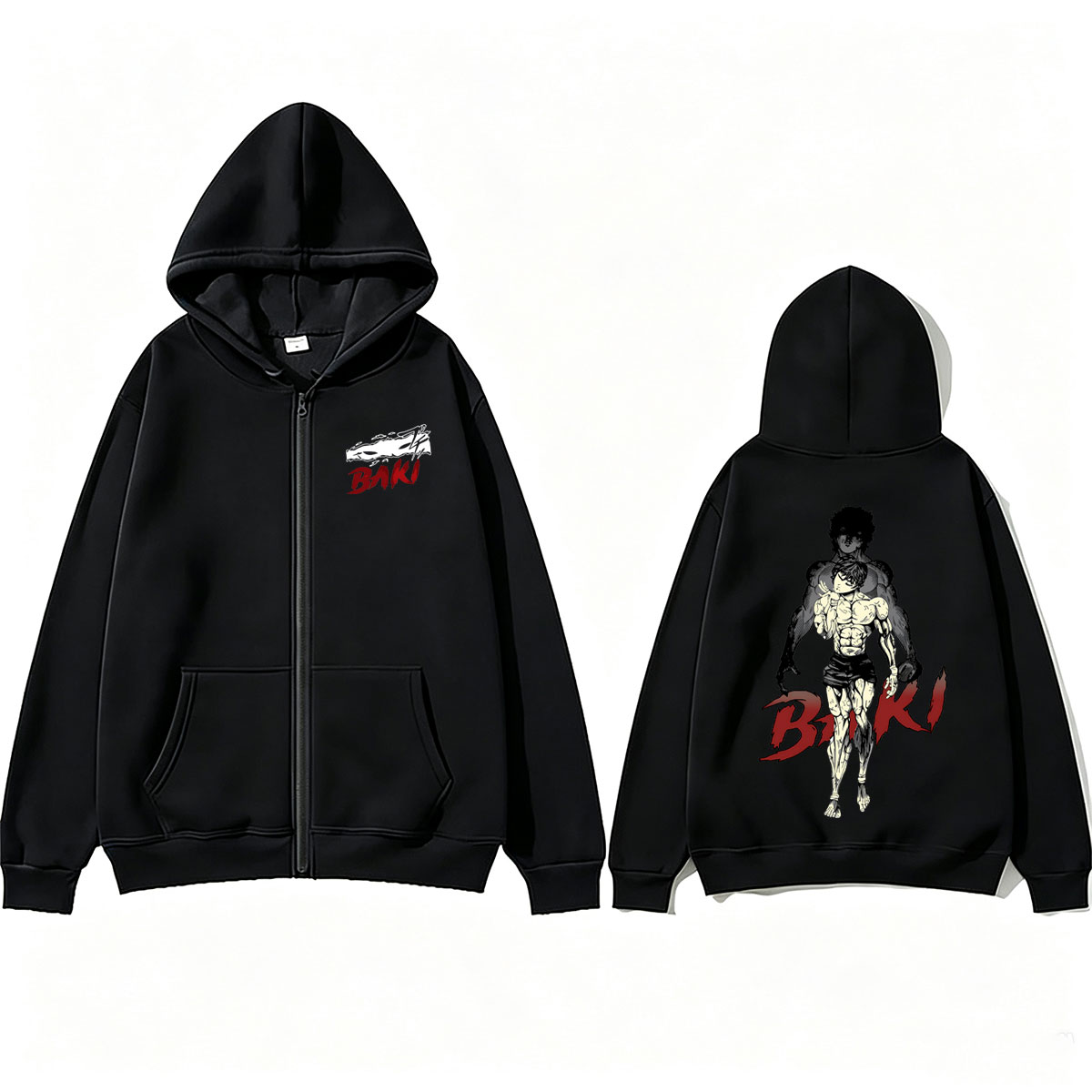 Anime Baki The Grappler Merch  - Anime Merch Hoodie recension och pris