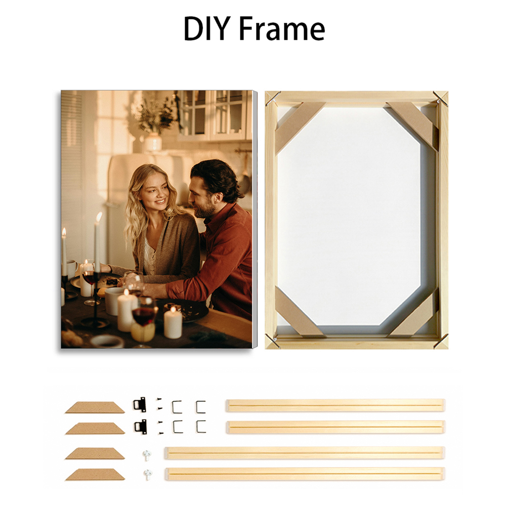 1 Pc Custom Photos with DIY Wo - Art Print Framed recension och pris