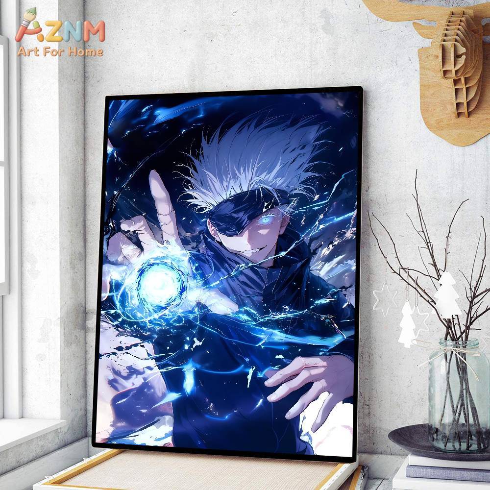 AZNM Jujutsu Kaisen Gojo Sator - Anime Merchandise Posters recension och pris