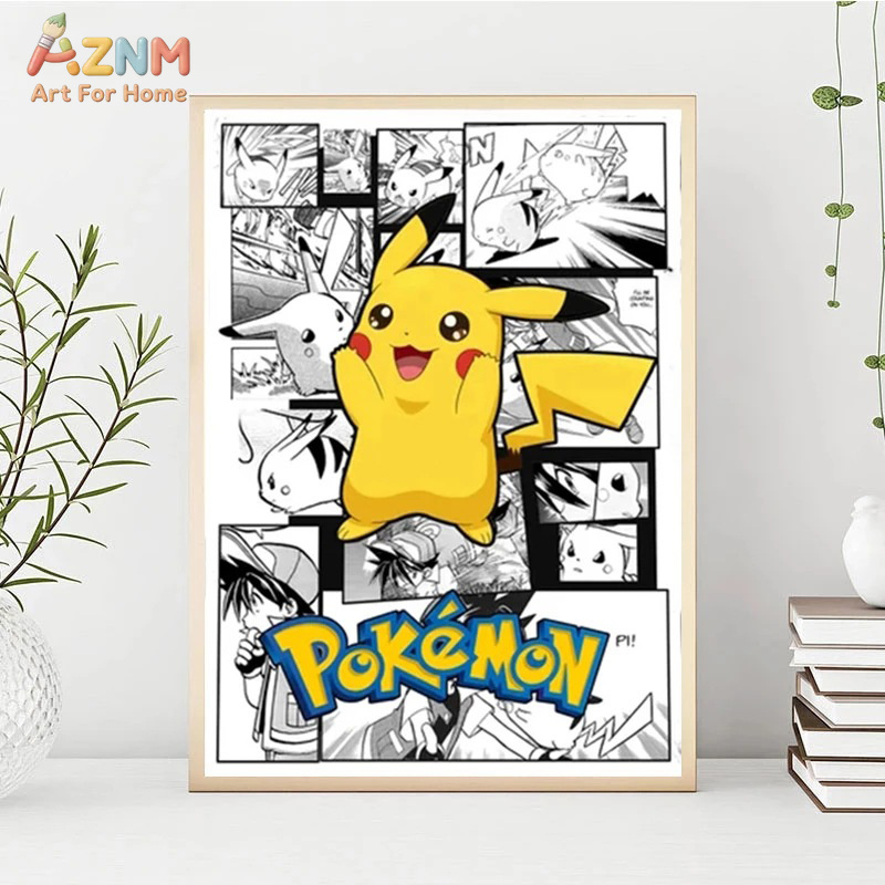 AZNM Pokemon Charizard Pikachu - Anime Merchandise Posters recension och pris
