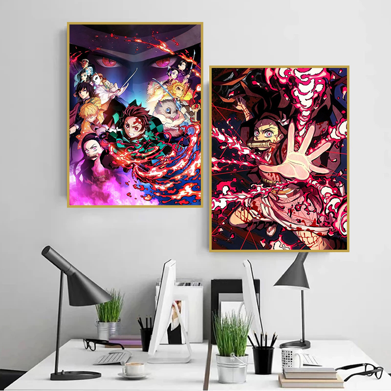 Frameless,Anime Demon Slayer C - Anime Merchandise Posters recension och pris