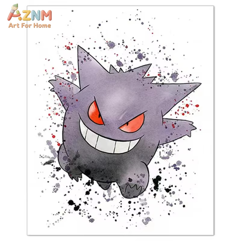 1PC ，Anime Pokemon Canvas Pain - Anime Merchandise Posters recension och pris
